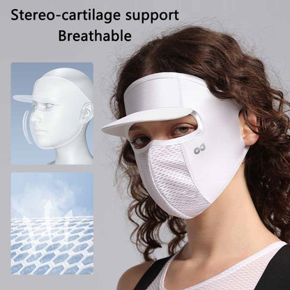 GOLOVEJOY XTJ133 Cycling Sun Hat UV Protective Visor Face Mask Summer Outdoor Face Cover