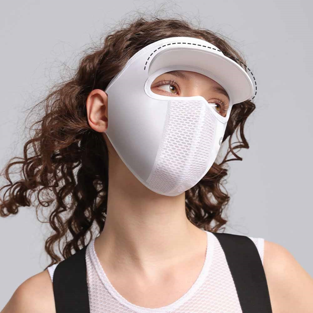 GOLOVEJOY XTJ133 Cycling Sun Hat UV Protective Visor Face Mask Summer Outdoor Face Cover