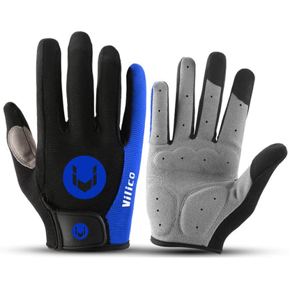 KYNCILOR 1 Pair Summer Full Finger Cycling Gloves Touch Screen Shock-Absorbed Hand Gloves