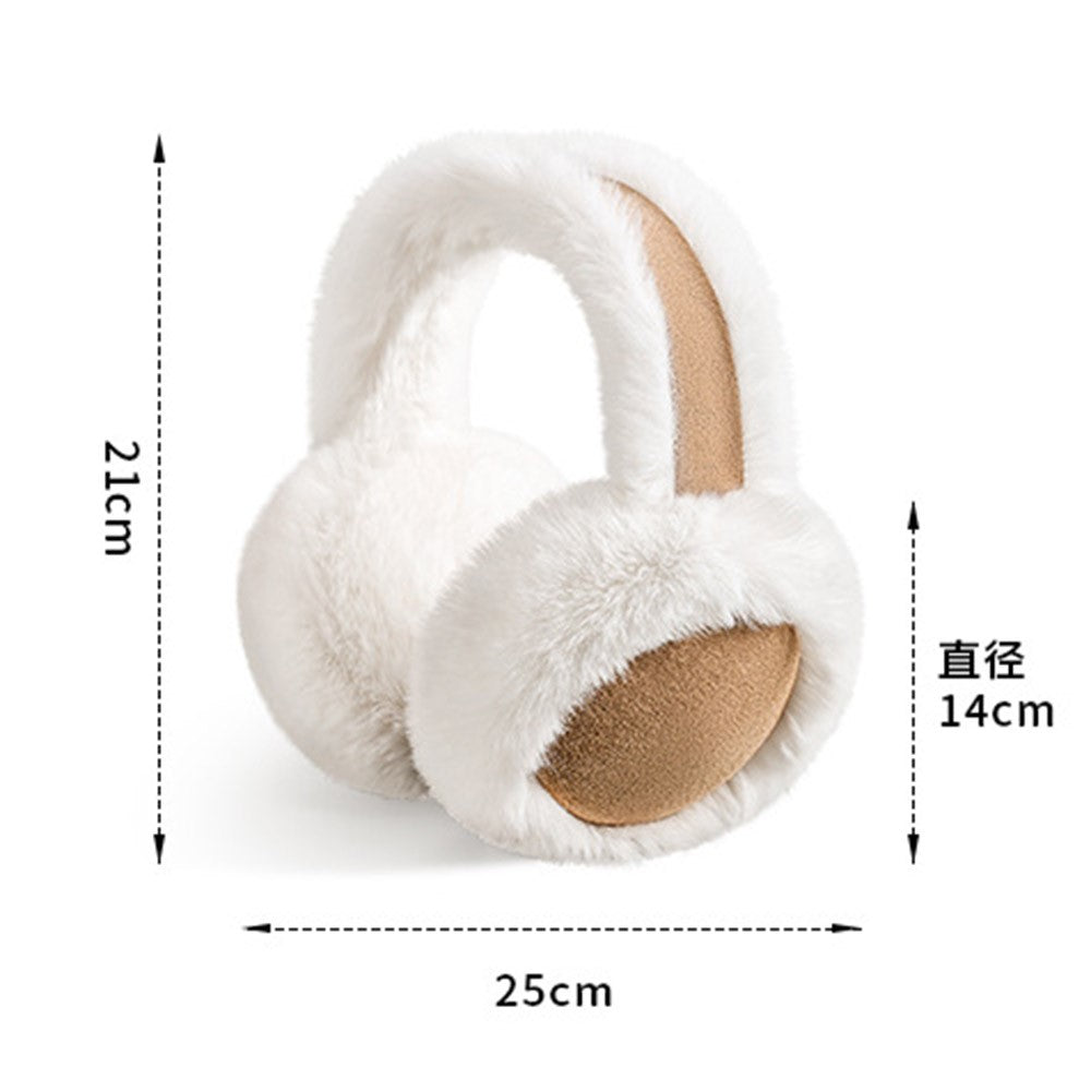 GOLOVEJOY DEZ47 Foldable Suede Fabric Ear Muffs Winter Fluffy Earmuffs Windproof Ear Warmers