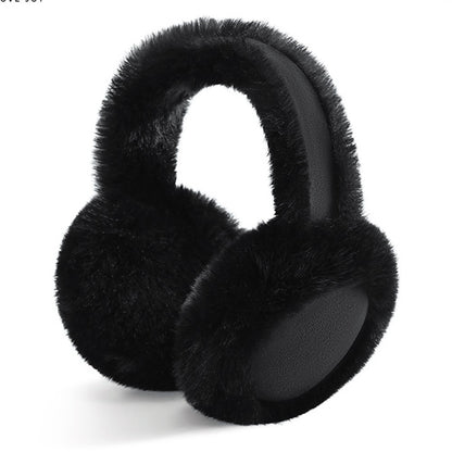 GOLOVEJOY DEZ47 Foldable Suede Fabric Ear Muffs Winter Fluffy Earmuffs Windproof Ear Warmers