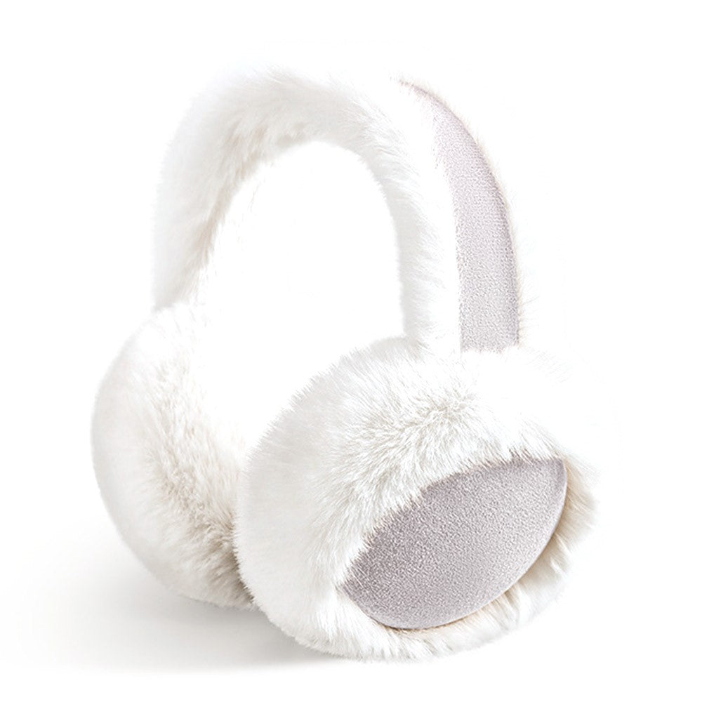 GOLOVEJOY DEZ47 Foldable Suede Fabric Ear Muffs Winter Fluffy Earmuffs Windproof Ear Warmers