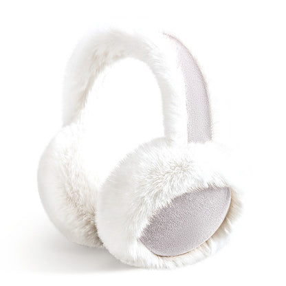 GOLOVEJOY DEZ47 Foldable Suede Fabric Ear Muffs Winter Fluffy Earmuffs Windproof Ear Warmers