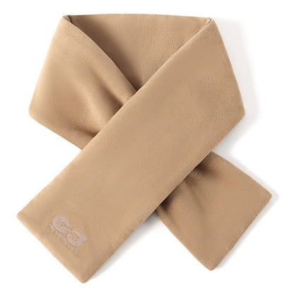 GOLOVEJOY DWJ56 82cm Winter Outdoor Retro Thermal Fleece Embroidered Scarf Windproof Neck Warmer
