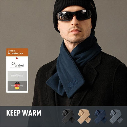 GOLOVEJOY DWJ56 82cm Winter Outdoor Retro Thermal Fleece Embroidered Scarf Windproof Neck Warmer