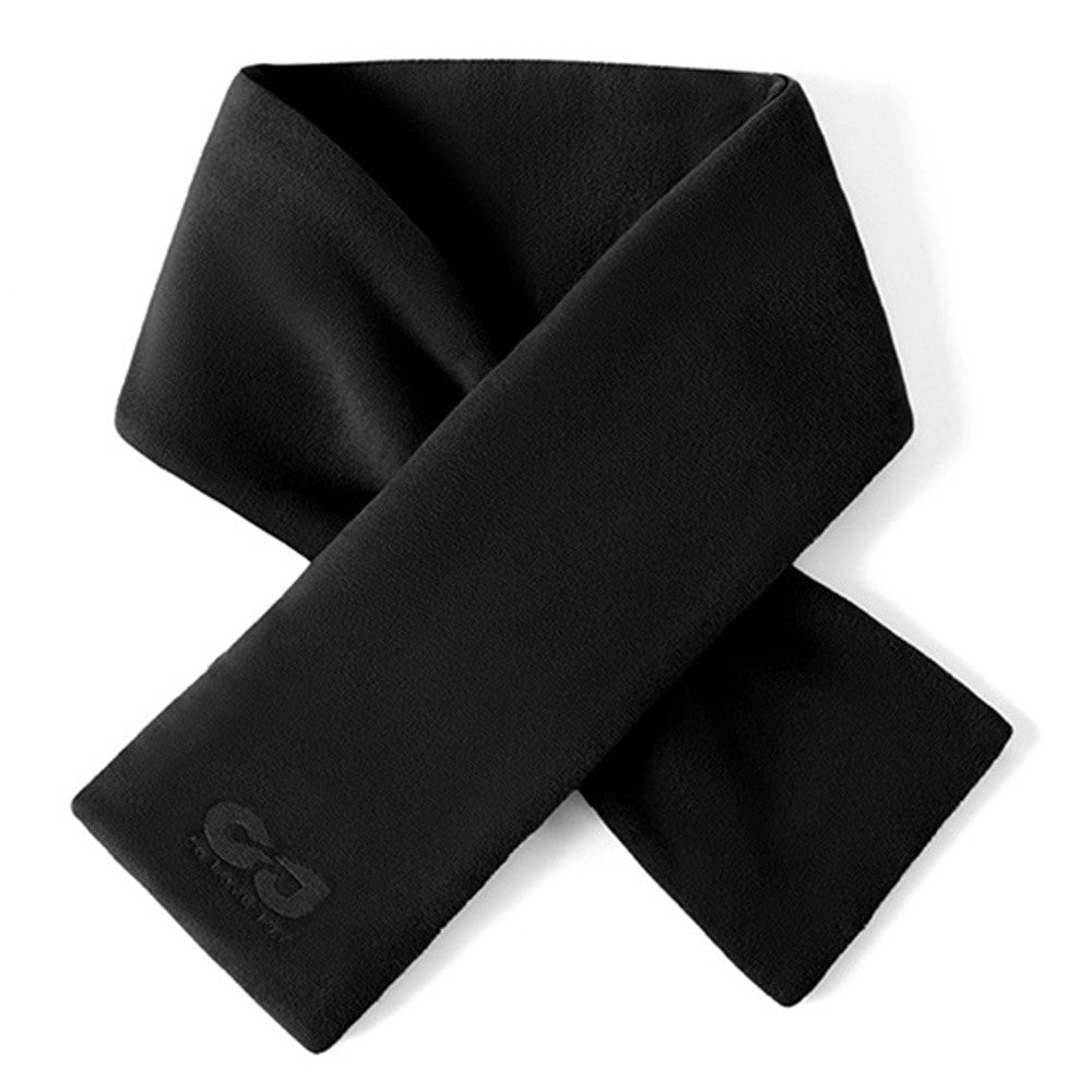 GOLOVEJOY DWJ56 82cm Winter Outdoor Retro Thermal Fleece Embroidered Scarf Windproof Neck Warmer