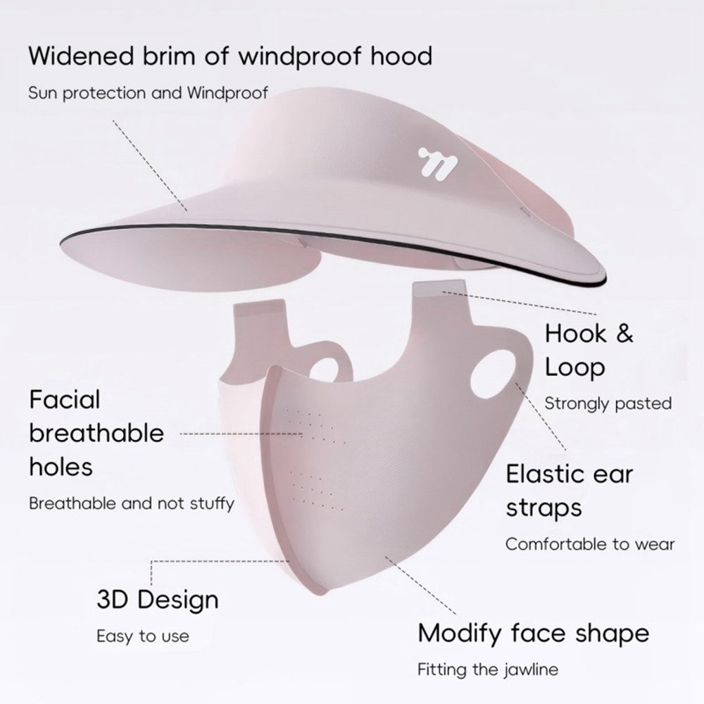 WEST BIKING YP0201466 Outdoor Sports Cycling Mask Cap Detachable 2 in 1 Sun Hat Face Cover