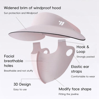 WEST BIKING YP0201466 Outdoor Sports Cycling Mask Cap Detachable 2 in 1 Sun Hat Face Cover