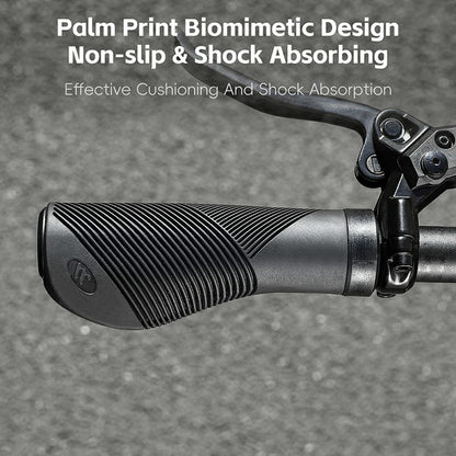 WEST BIKING YP0804084 1 Pair Bicycle Handlebar Grips Shock Absorbing Anti Slip MTB Bike Lock-On Grips