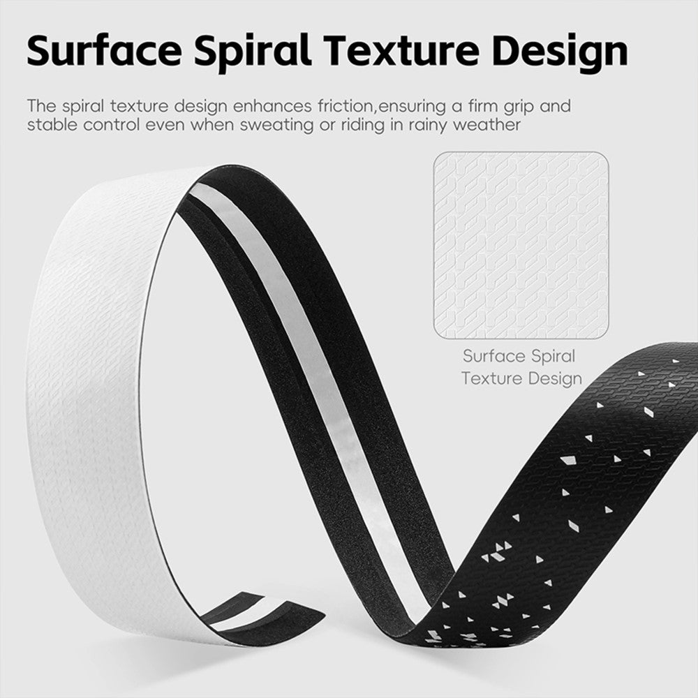 WEST BIKING YP0804093 1 Pair Bicycle Handlebar Tape Gradient PU + EVA Anti Slip Shock Absorbing Bike Grip Straps