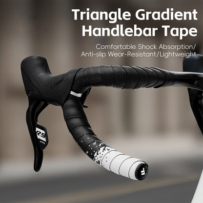 WEST BIKING YP0804093 1 Pair Bicycle Handlebar Tape Gradient PU + EVA Anti Slip Shock Absorbing Bike Grip Straps