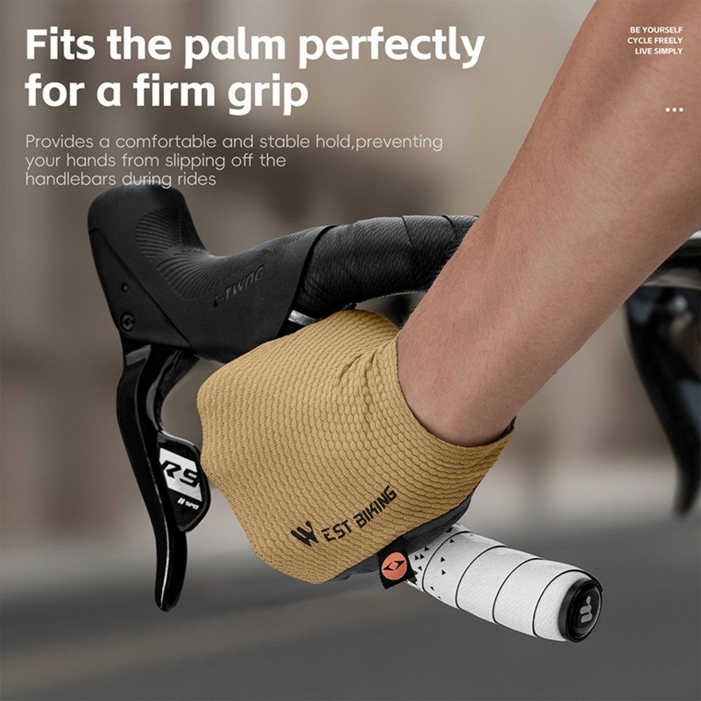 WEST BIKING YP0804093 1 Pair Bicycle Handlebar Tape Gradient PU + EVA Anti Slip Shock Absorbing Bike Grip Straps