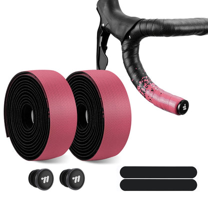 WEST BIKING YP0804093 1 Pair Bicycle Handlebar Tape Gradient PU + EVA Anti Slip Shock Absorbing Bike Grip Straps