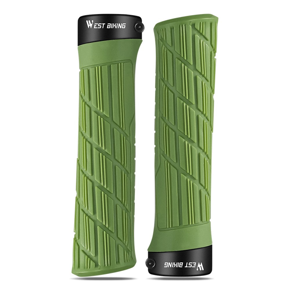WEST BIKING YP0804063 One Pair Bike Handlebar Grips Non-slip Bicycle Handlebar Grips Cover for Mountain Bike Scooters Road Bike BMX MTB