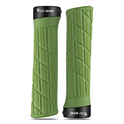 WEST BIKING YP0804063 One Pair Bike Handlebar Grips Non-slip Bicycle Handlebar Grips Cover for Mountain Bike Scooters Road Bike BMX MTB