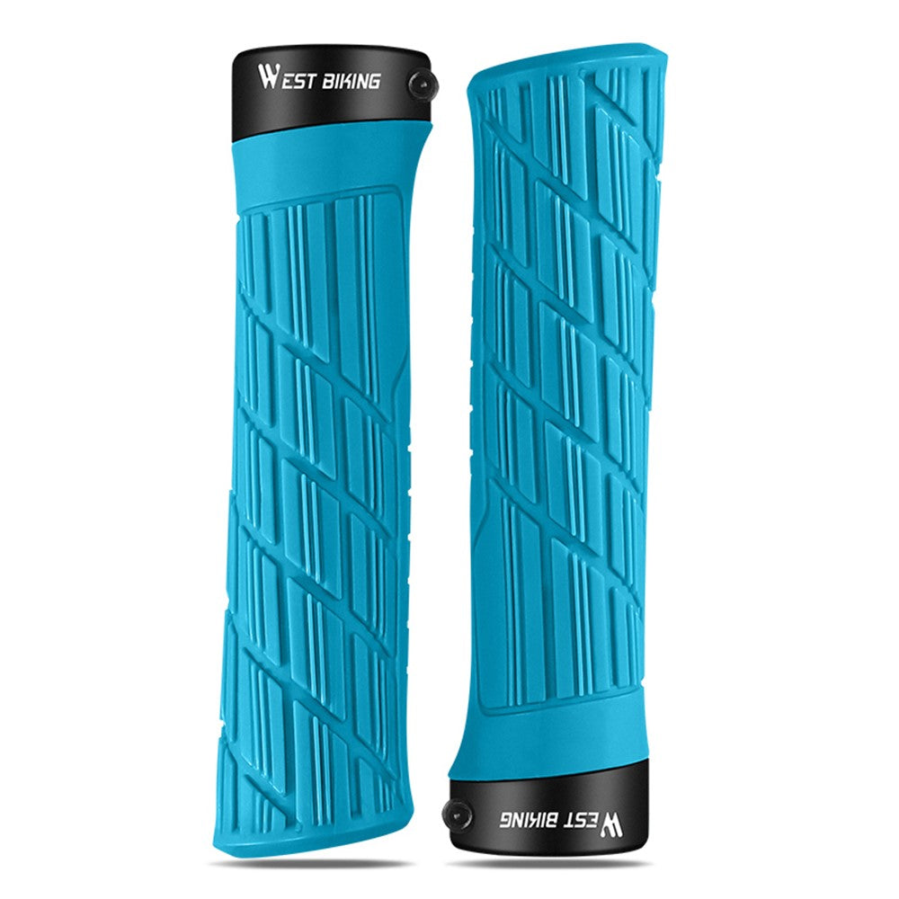 WEST BIKING YP0804063 One Pair Bike Handlebar Grips Non-slip Bicycle Handlebar Grips Cover for Mountain Bike Scooters Road Bike BMX MTB