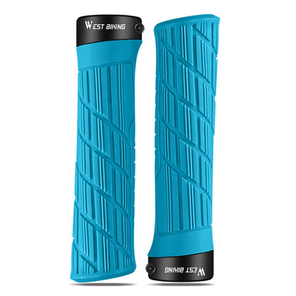 WEST BIKING YP0804063 One Pair Bike Handlebar Grips Non-slip Bicycle Handlebar Grips Cover for Mountain Bike Scooters Road Bike BMX MTB