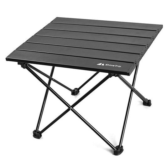 SHINETRIP A292-G0S Portable Outdoor Camping Table Aluminum Alloy Foldable Desk Table, Size S