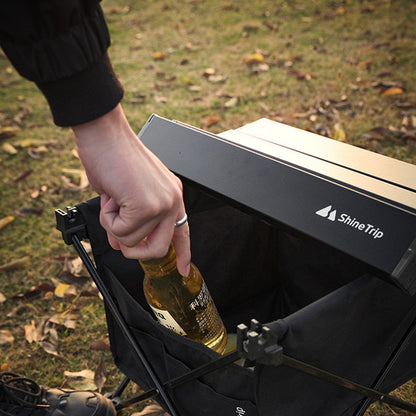SHINETRIP A292-G0S Portable Outdoor Camping Table Aluminum Alloy Foldable Desk Table, Size S