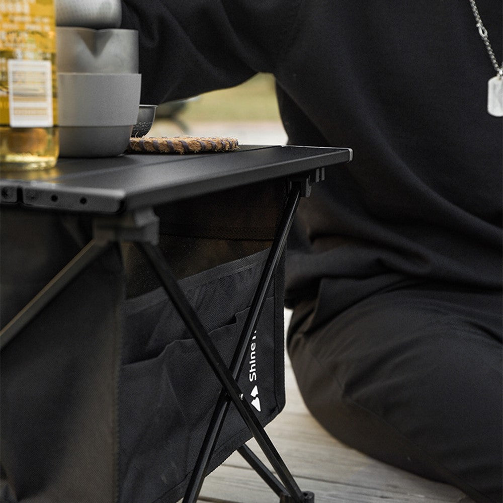 SHINETRIP A292-G0S Portable Outdoor Camping Table Aluminum Alloy Foldable Desk Table, Size S