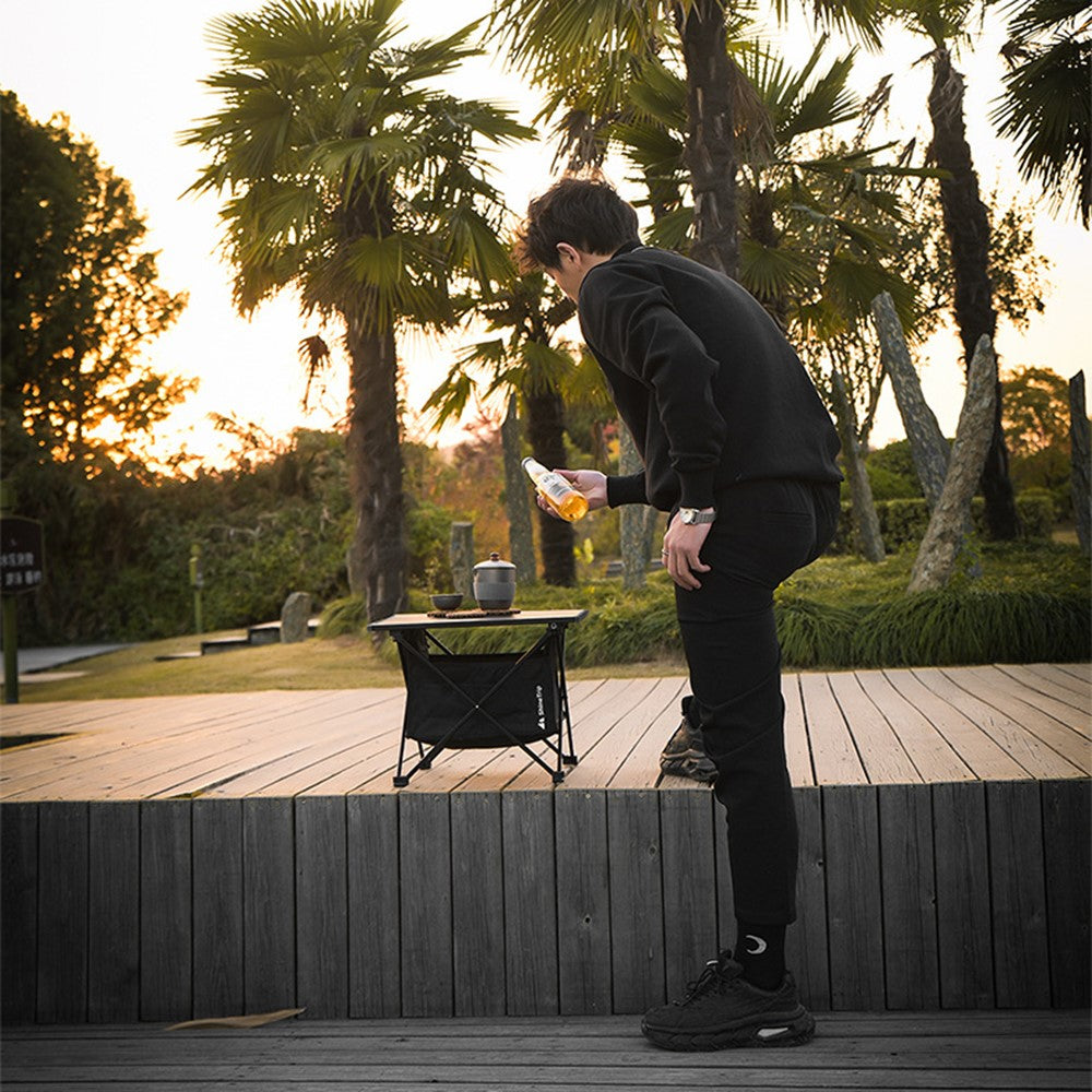 SHINETRIP A292-G0M Portable Foldable Table Outdoor Camping Picnic Aluminum Alloy Table Desk, Size M