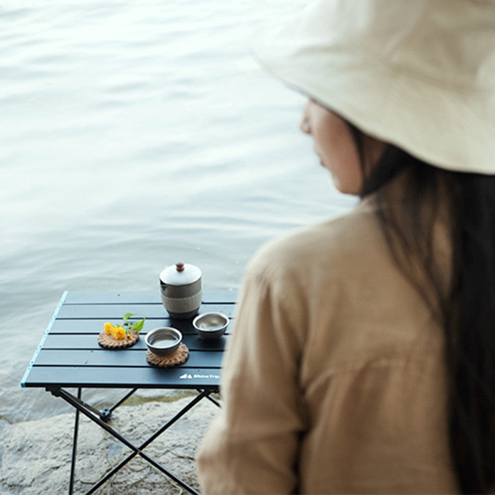 SHINETRIP A292-H0M Portable Folding Table Outdoor Picnic BBQ Aluminum Alloy Desk, Size M