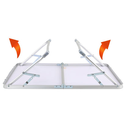 AOTU AT6771 Outdoor Camping Picnic Portable Folding Table MDF Board + Aluminum Alloy Small Table
