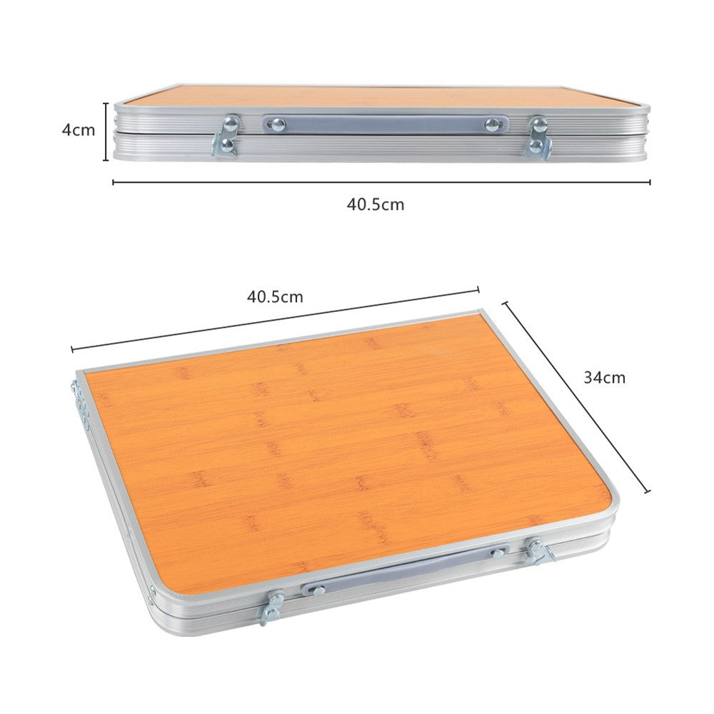 AOTU AT6771 Outdoor Camping Picnic Portable Folding Table MDF Board + Aluminum Alloy Small Table