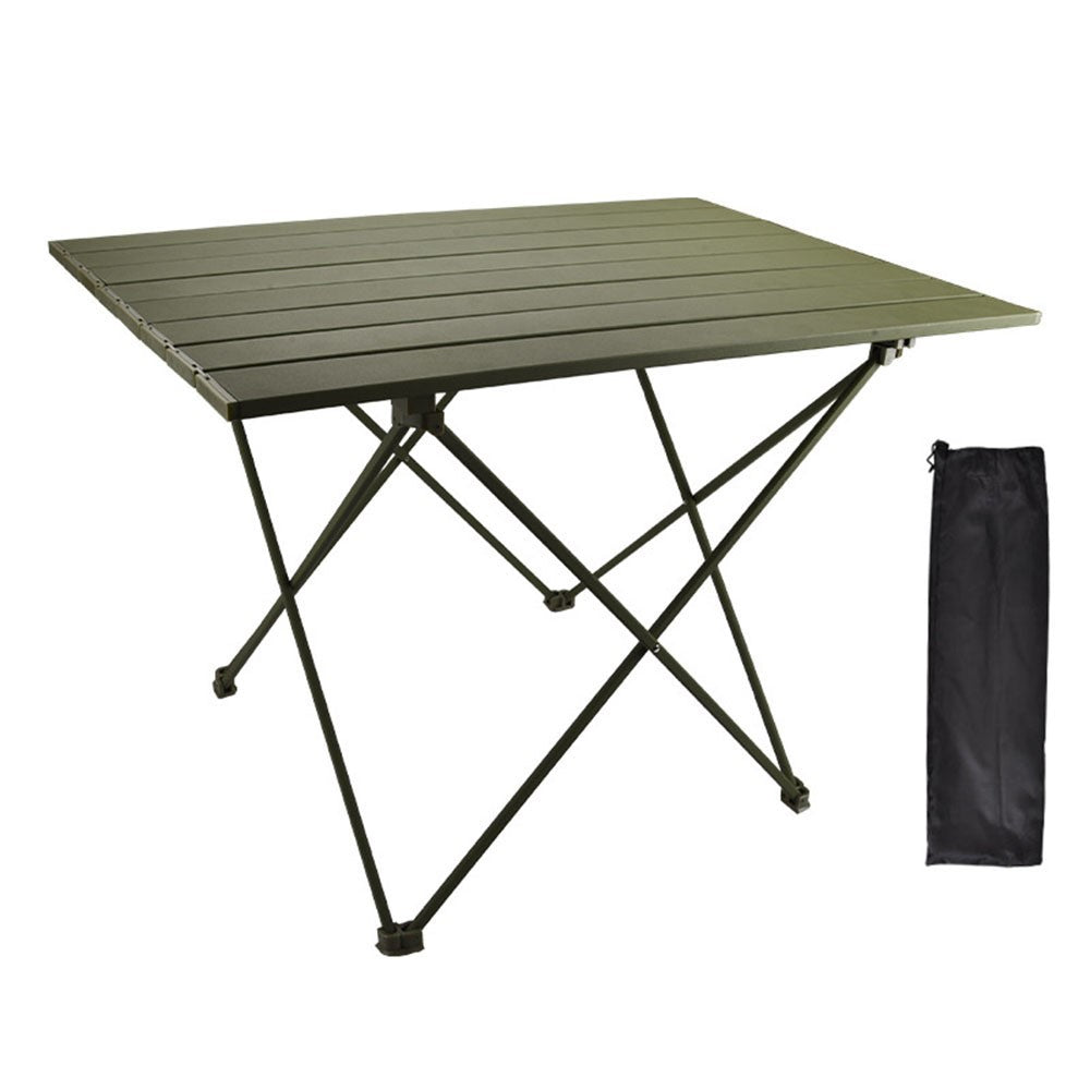 HALIN 68.5x45.5x46.5cm Outdoor Picnic BBQ Folding Table Aluminum Alloy Portable Folding Desk Table, Size L