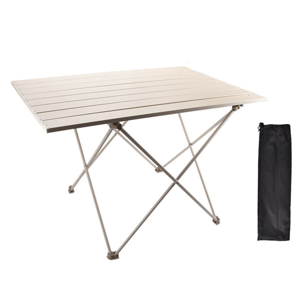 HALIN 68.5x45.5x46.5cm Outdoor Picnic BBQ Folding Table Aluminum Alloy Portable Folding Desk Table, Size L