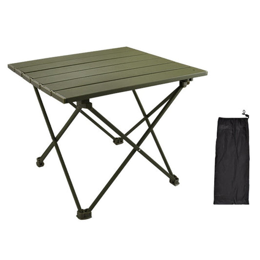 HALIN 39.5x34x32.5cm Folding Table Aluminum Alloy Desk Table for Outdoor Camping BBQ, Size S