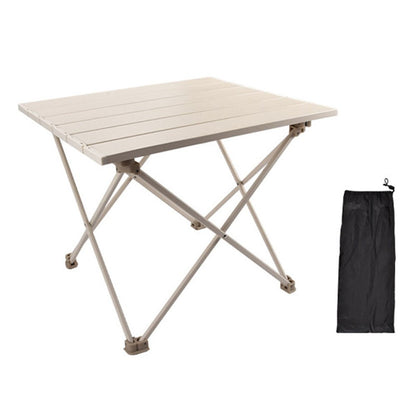HALIN 39.5x34x32.5cm Folding Table Aluminum Alloy Desk Table for Outdoor Camping BBQ, Size S