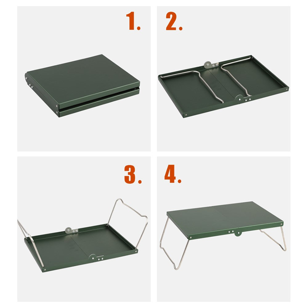 HALIN Aluminum Alloy Mini Folding Table Outdoor Camping Picnic BBQ Portable Table