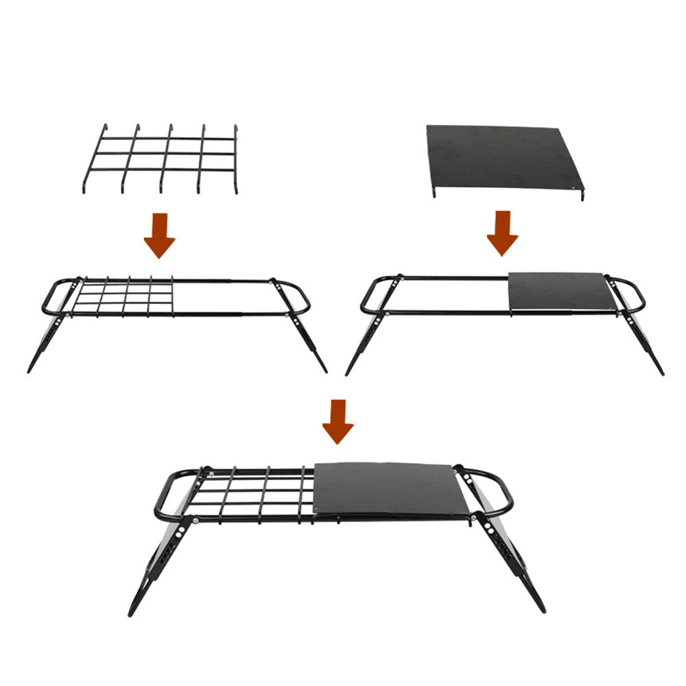 HALIN Retractable Grid Table Portable Mini Stove Rack Bracket Folding Camping Table