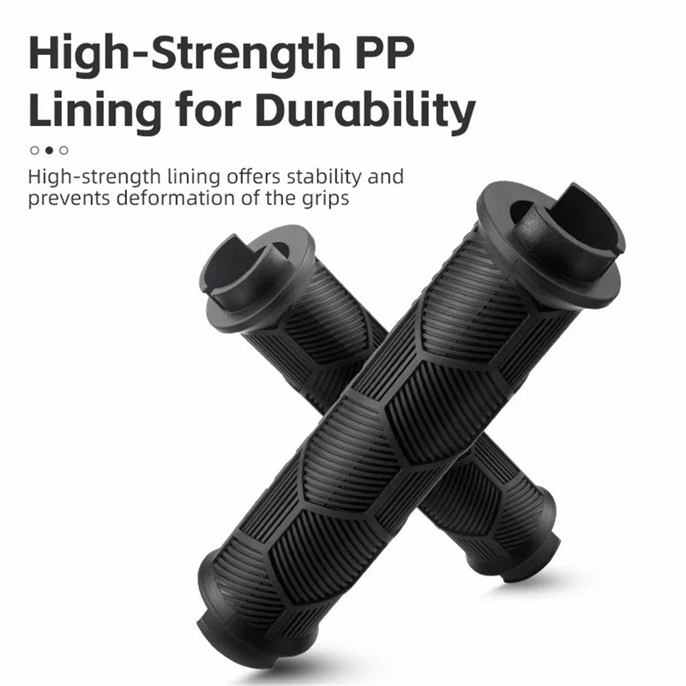 ROCKBROS 2023-14A 1 Pair Handlebar Grips with Reflective End Plugs Bicycle Handle Cover