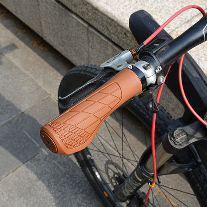 YAH088 1 Pair Bike Handlebar Grip Rubber Shock Absorption 22.2mm Anti-slip Bicycle Handlebar Grips