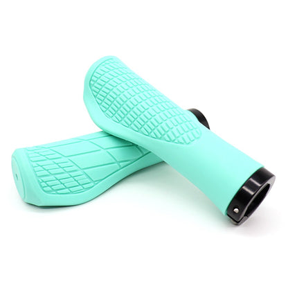 YAH088 1 Pair Bike Handlebar Grip Rubber Shock Absorption 22.2mm Anti-slip Bicycle Handlebar Grips