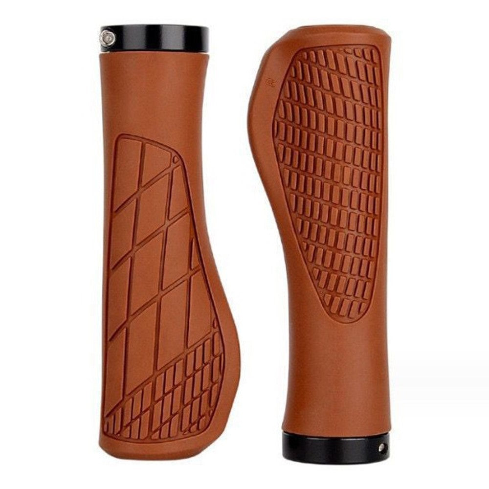 YAH088 1 Pair Bike Handlebar Grip Rubber Shock Absorption 22.2mm Anti-slip Bicycle Handlebar Grips