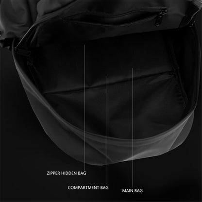 WEPOWER 1261 Travel Backpack Waterproof Nylon Shoulder Bag with External USB Port, 43x13x29cm