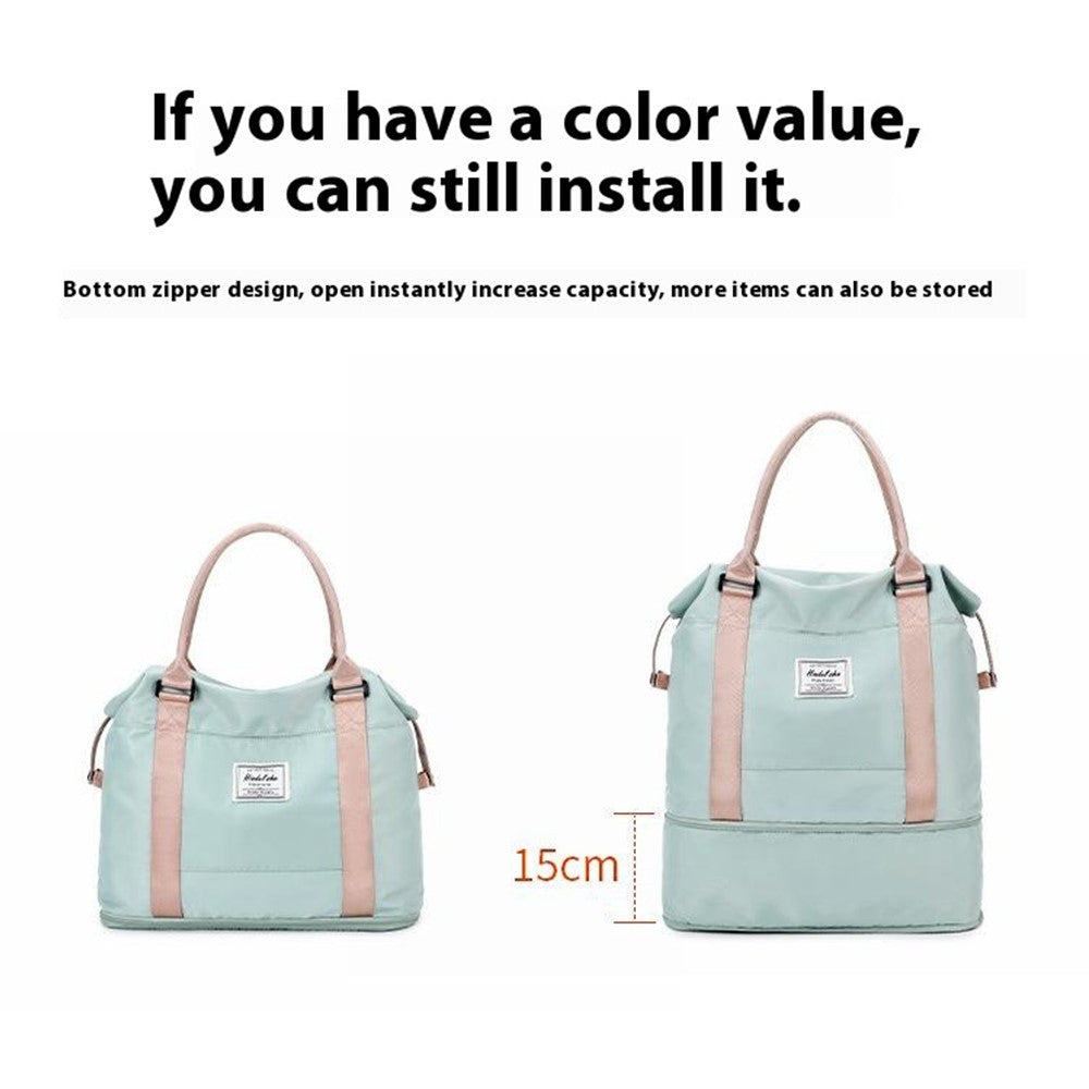 HINDUL Travel Duffel Tote Bag Oxford Fabric Waterproof Sports Yoga Gym Bag, Size: 38*13*32cm