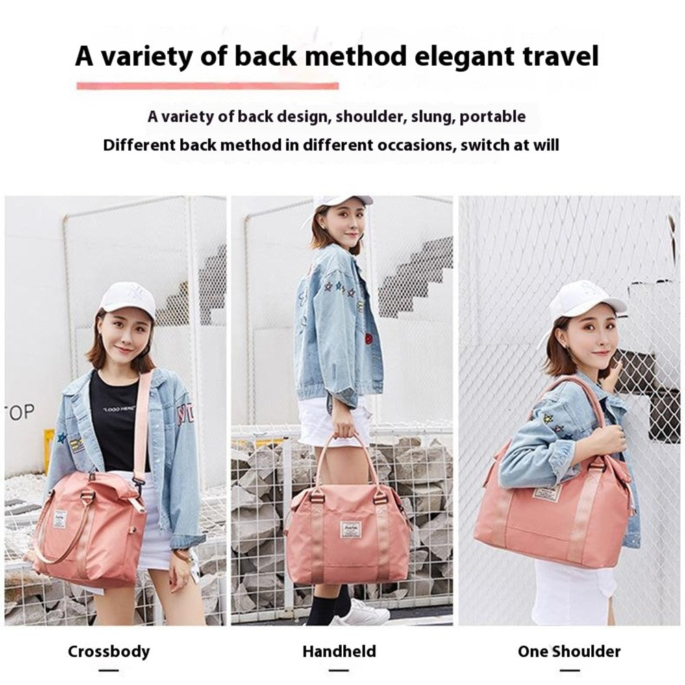 HINDUL Travel Duffel Tote Bag Waterproof Weekender Bags with Trolley Sleeve Size: 44*15*34cm