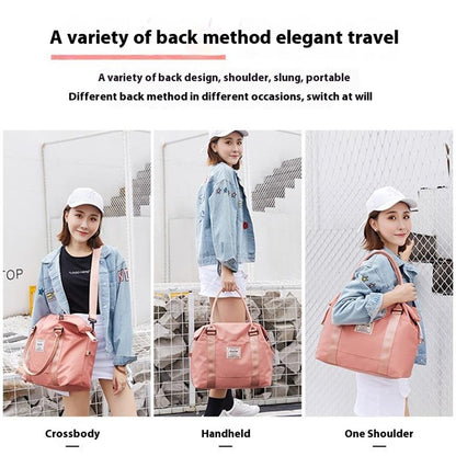 HINDUL Travel Duffel Tote Bag Waterproof Weekender Bags with Trolley Sleeve Size: 44*15*34cm