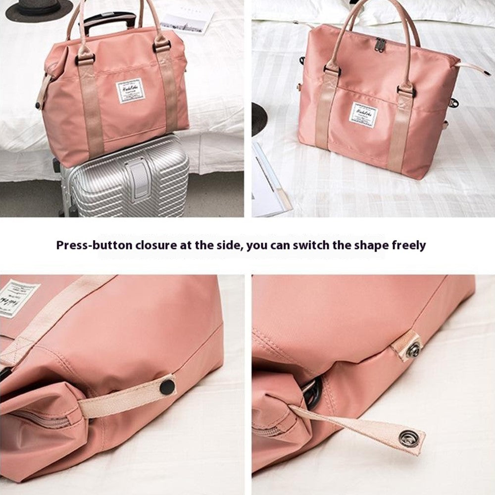 HINDUL Travel Duffel Tote Bag Waterproof Weekender Bags with Trolley Sleeve Size: 44*15*34cm