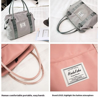 HINDUL Travel Duffel Tote Bag Waterproof Weekender Bags with Trolley Sleeve Size: 44*15*34cm