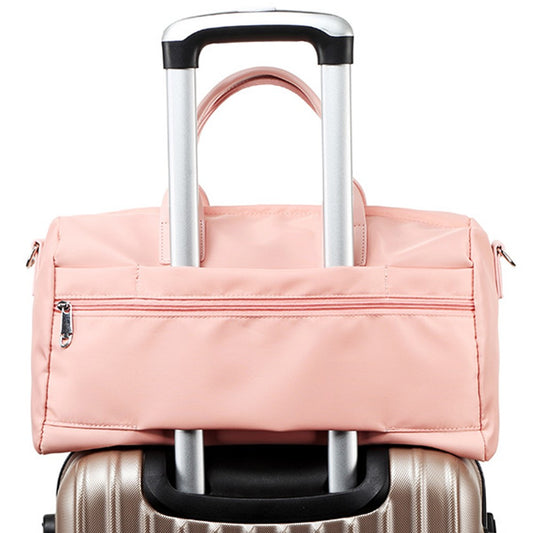 Oxford Cloth Sports Handbag 39x19x21cm Gym Bag Duffle Bag Weekend Overnight Shoulder Crossbody Bag