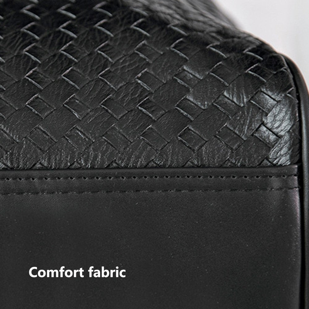 45x21x24cm Waterproof Gym Bag PU Leather Duffle Bag Weekend Overnight Crossbody Bag Handbag