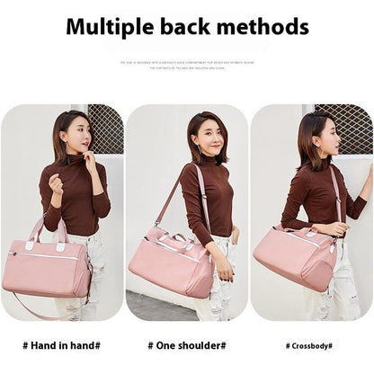 Travel Duffel Bag Waterproof Weekender Bags Gym Tote Bag with Shoe Compartment, Size: 49*22*33cm