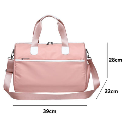 Travel Duffel Bag Waterproof Weekender Bags Gym Tote Bag with Shoe Compartment, Size: 39*22*28cm