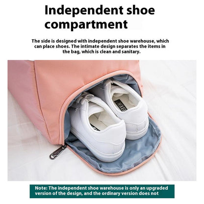 Travel Duffel Bag Waterproof Weekender Bags Gym Tote Bag with Shoe Compartment, Size: 39*22*28cm