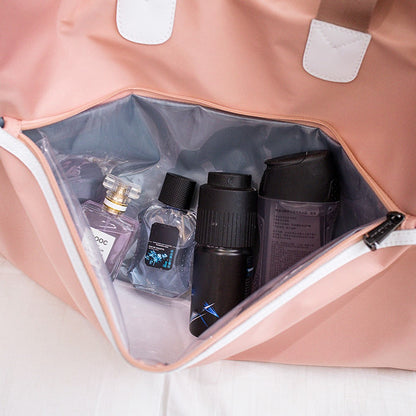 Travel Duffel Bag Waterproof Weekender Bags Gym Tote Bag with Shoe Compartment, Size: 39*22*28cm